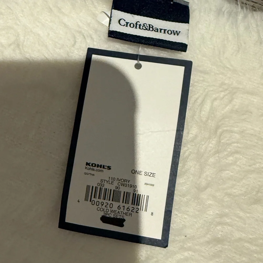 Croft & Barrow Scarf & Hat set NWT
